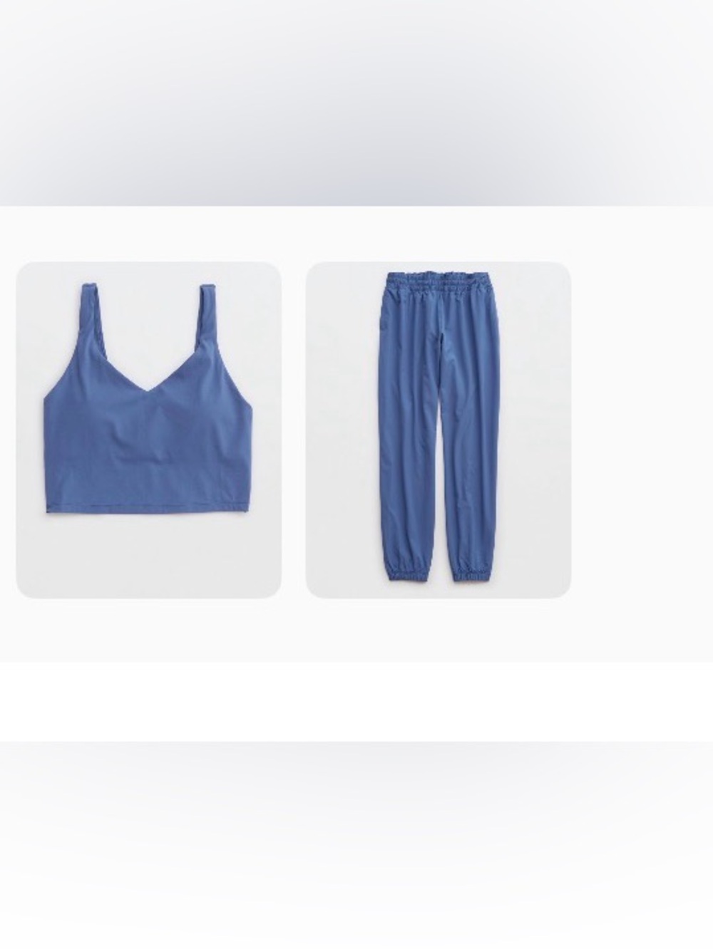Offline by aerie hot stuff jogger and longline sports bra